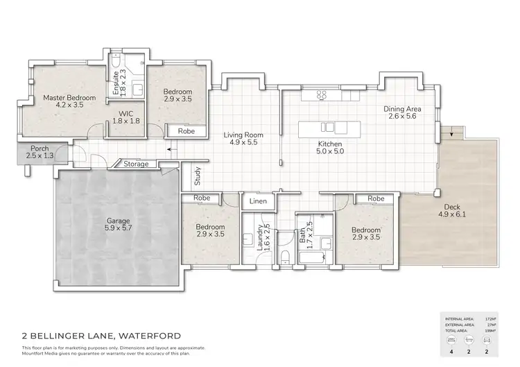 Floorplan of Homely house listing, 2 Bellinger Lane, Waterford QLD 4133
