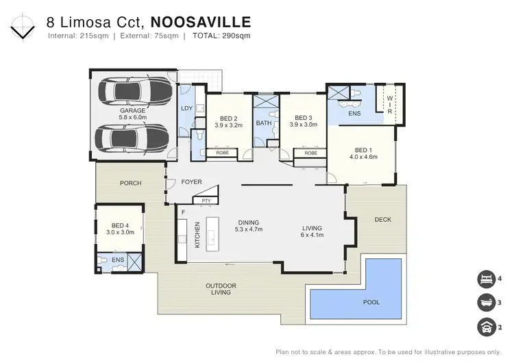 Floorplan of Homely house listing, 8 Limosa Circuit, Noosaville QLD 4566
