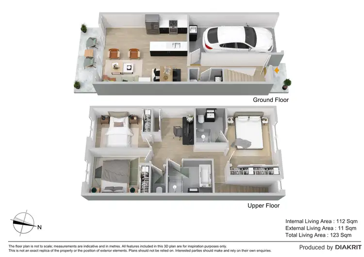 Floorplan of Homely townhouse listing, 38/119 Copeland Drive, North Lakes QLD 4509