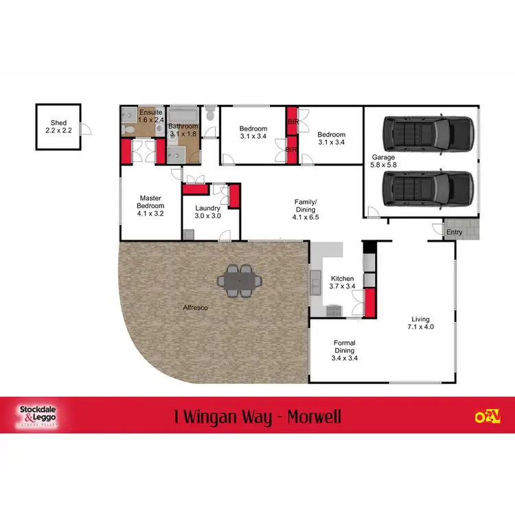 Floorplan of Homely house listing, 1 Wingan Way, Morwell VIC 3840