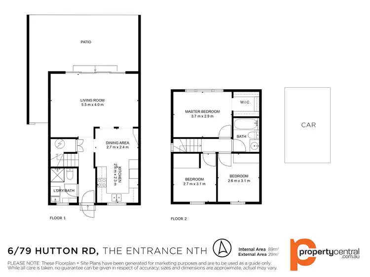Floorplan of Homely townhouse listing, 6/79-83 Hutton Road, The Entrance North NSW 2261