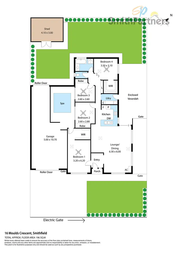 Floorplan of Homely house listing, 16 Moulds Crescent, Smithfield SA 5114