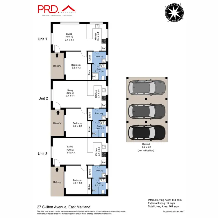 Floorplan of Homely unit listing, 27 Skilton Avenue, East Maitland NSW 2323