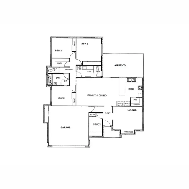 Floorplan of Homely house listing, 23 Gum Nut Drive, Ashfield QLD 4670