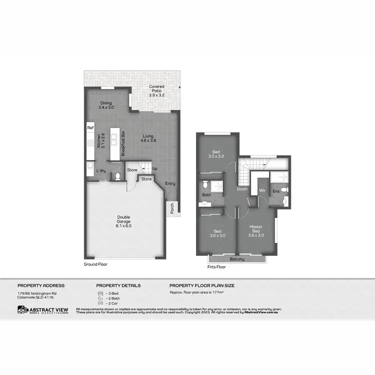 Floorplan of Homely townhouse listing, 179/85 Nottingham Road, Calamvale QLD 4116