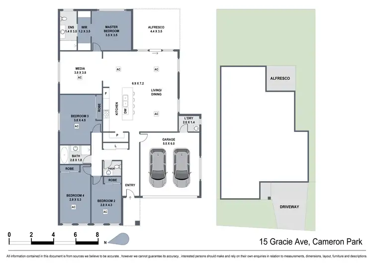 Floorplan of Homely house listing, 15 Gracie Avenue, Cameron Park NSW 2285
