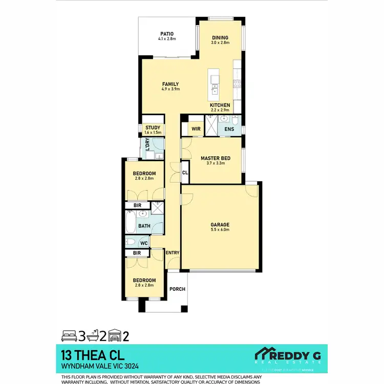 Floorplan of Homely house listing, 13 Thea Close, Wyndham Vale VIC 3024