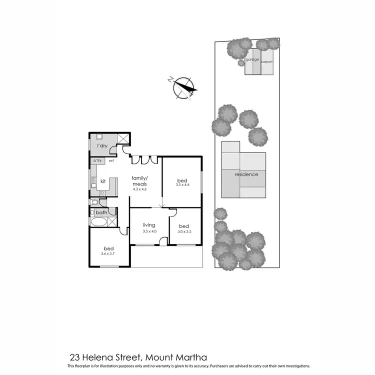 Floorplan of Homely house listing, 23 Helena Street, Mount Martha VIC 3934