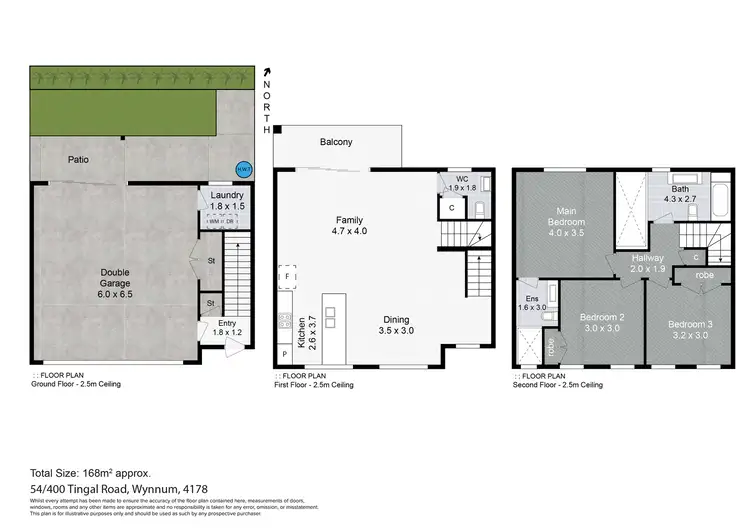 Floorplan of Homely townhouse listing, 54/400 Tingal Road, Wynnum QLD 4178