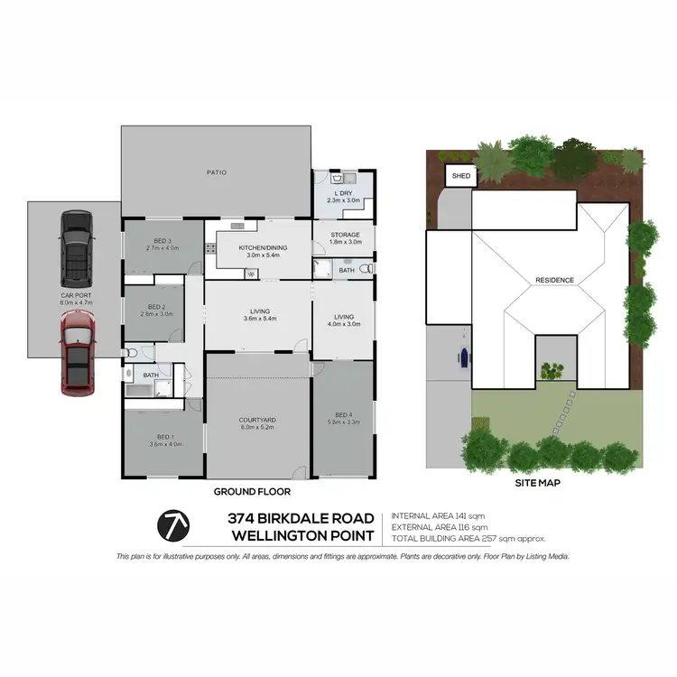 Floorplan of Homely house listing, 374 Birkdale Road, Wellington Point QLD 4160