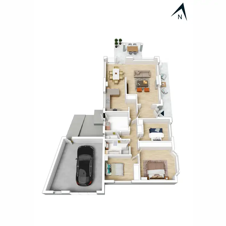 Floorplan of Homely house listing, 34 Marion Road, Rosebud VIC 3939
