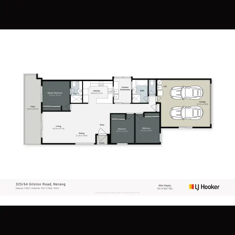 Floorplan of Homely semi-detached listing, 325/64 Gilston Road, Nerang QLD 4211
