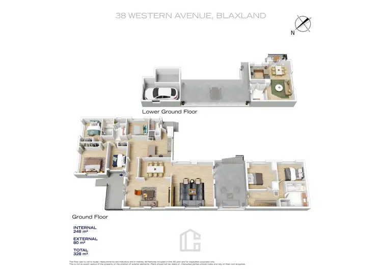 Floorplan of Homely house listing, 38 & 38a Western Avenue, Blaxland NSW 2774
