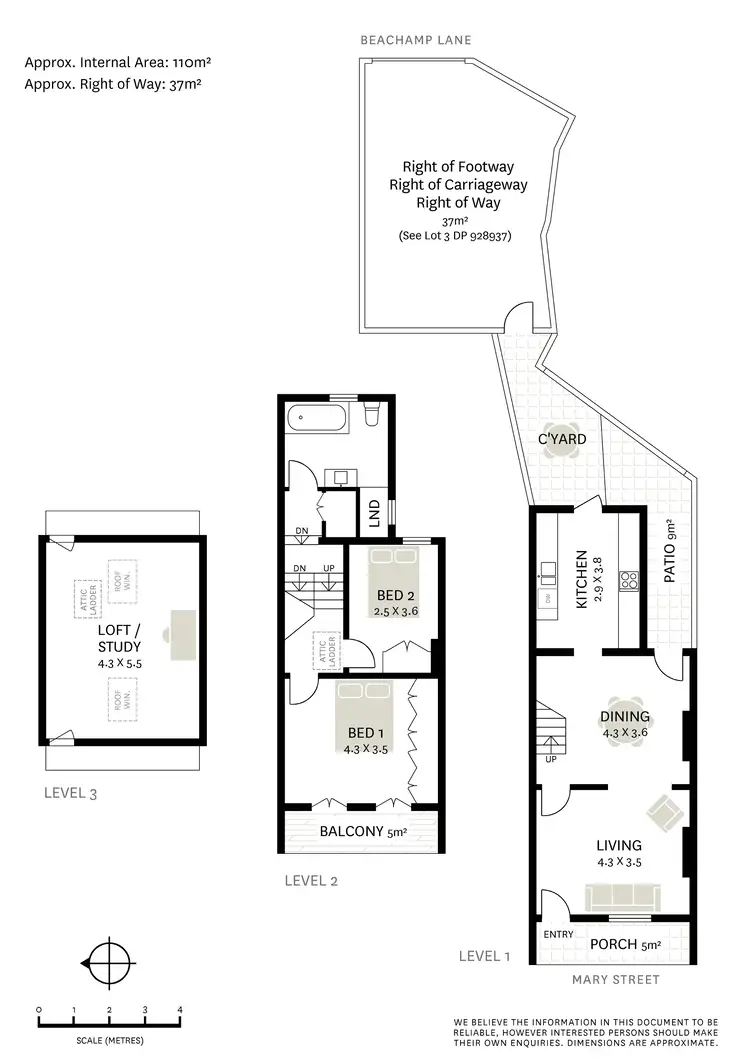 Floorplan of Homely terrace listing, 62 Mary Street, Surry Hills NSW 2010