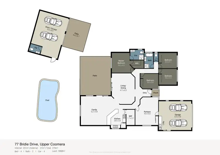 Floorplan of Homely house listing, 77 Bridie Drive, Upper Coomera QLD 4209