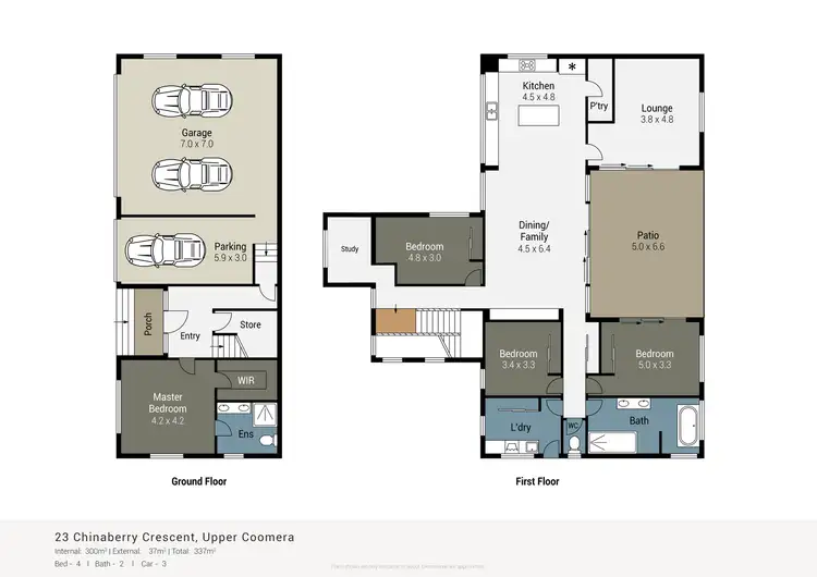Floorplan of Homely house listing, 23 Chinaberry Crescent, Upper Coomera QLD 4209