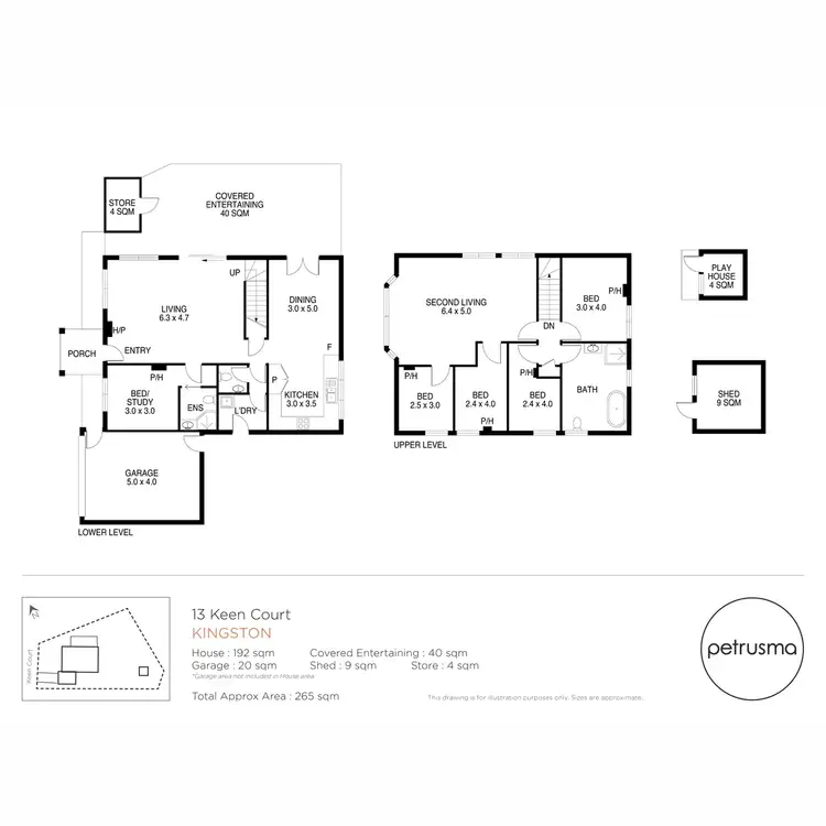 Floorplan of Homely house listing, 13 Keen Court, Kingston TAS 7050