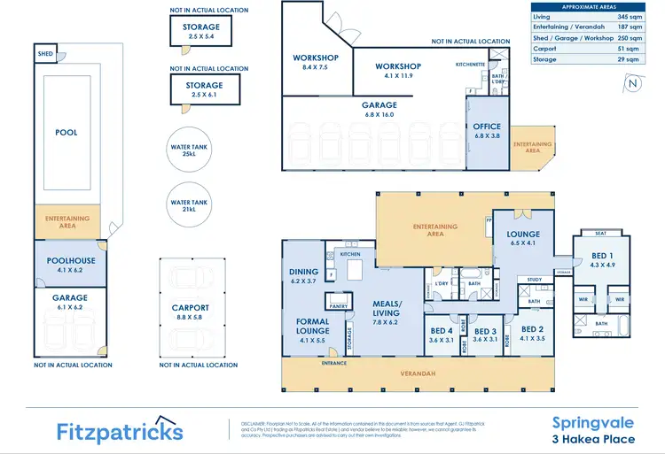 Floorplan of Homely house listing, 3 Hakea Place, Springvale NSW 2650