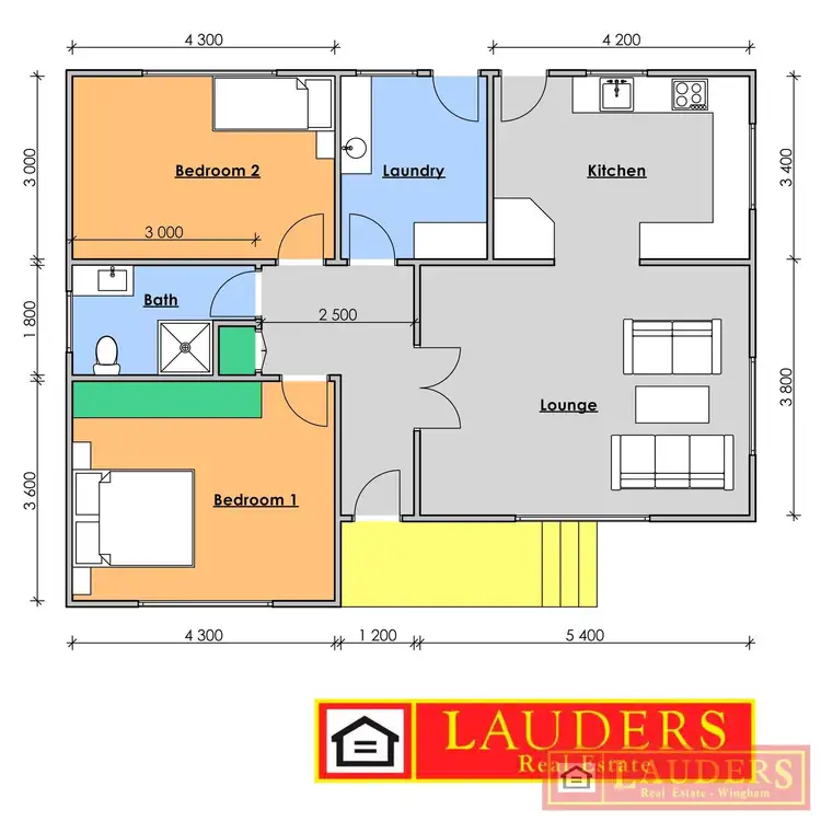 Floorplan of Homely house listing, 14 Queen Street, Wingham NSW 2429