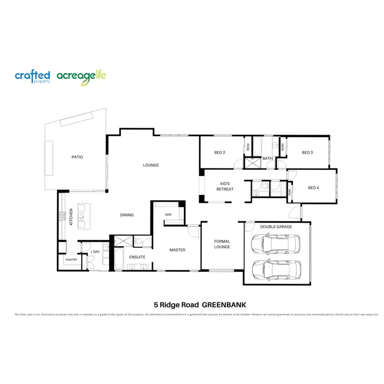 Floorplan of Homely house listing, 5 Ridge Road, Greenbank QLD 4124