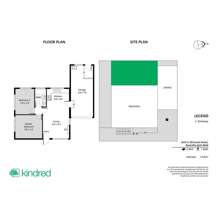 Floorplan of Homely unit listing, 4/29 Grant Street, Redcliffe QLD 4020