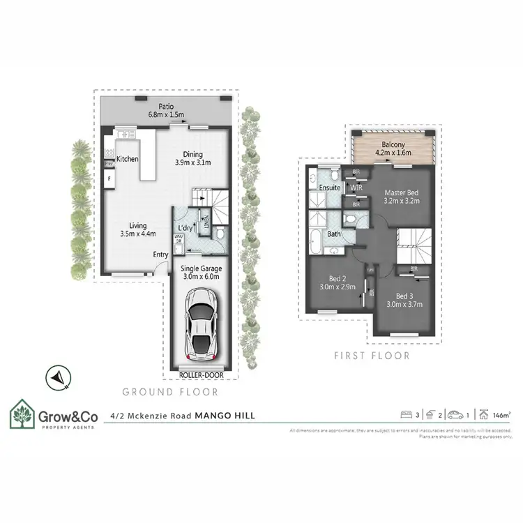 Floorplan of Homely townhouse listing, 4/2 Mckenzie Road, Mango Hill QLD 4509