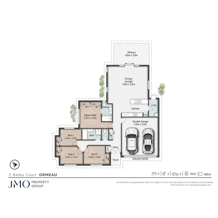 Floorplan of Homely house listing, 2 Bailey Court, Ormeau QLD 4208