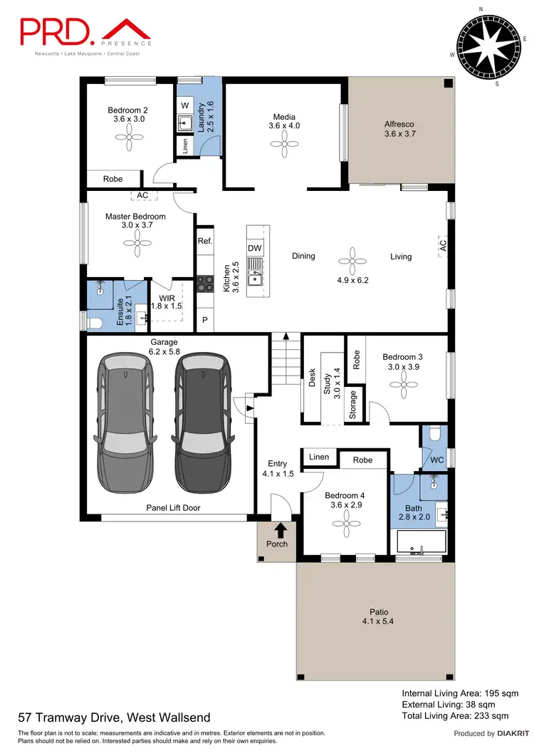 Floorplan of Homely house listing, 57 Tramway Drive, West Wallsend NSW 2286