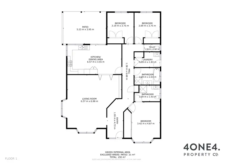 Floorplan of Homely house listing, 3 Lever Court, Glenorchy TAS 7010