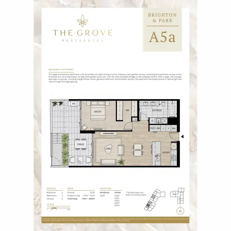 Floorplan of Homely apartment listing, UG23/1 Airlie Street, Claremont WA 6010