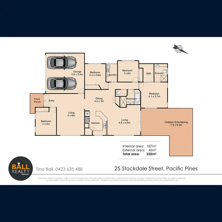Floorplan of Homely house listing, 25 Stockdale Street, Pacific Pines QLD 4211