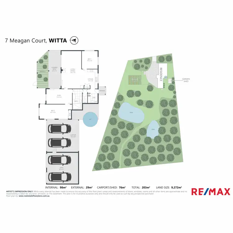 Floorplan of Homely house listing, 7 Meagan Court, Witta QLD 4552