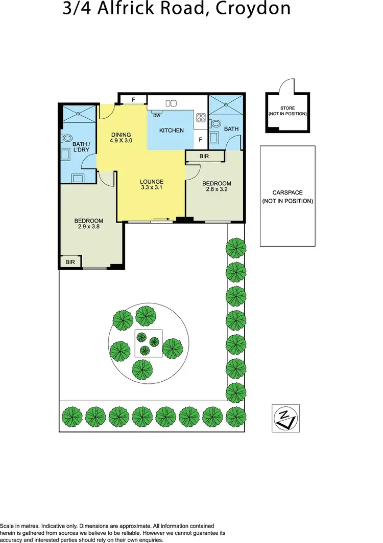 Floorplan of Homely unit listing, 3/4 Alfrick Road, Croydon VIC 3136