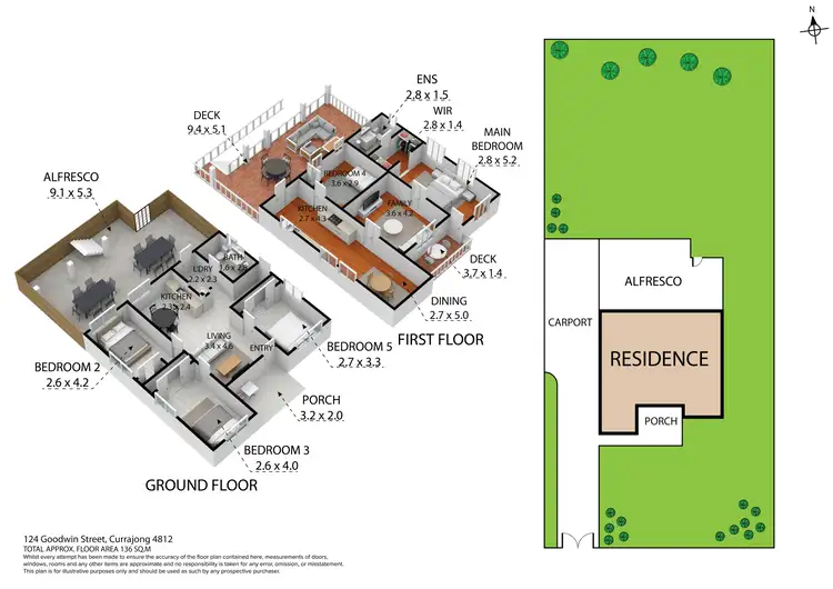 Floorplan of Homely house listing, 124 Goodwin Street, Currajong QLD 4812