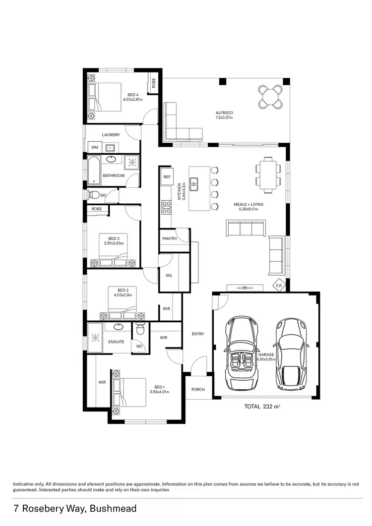 Floorplan of Homely house listing, 7 Rosebery Way, Bushmead WA 6055