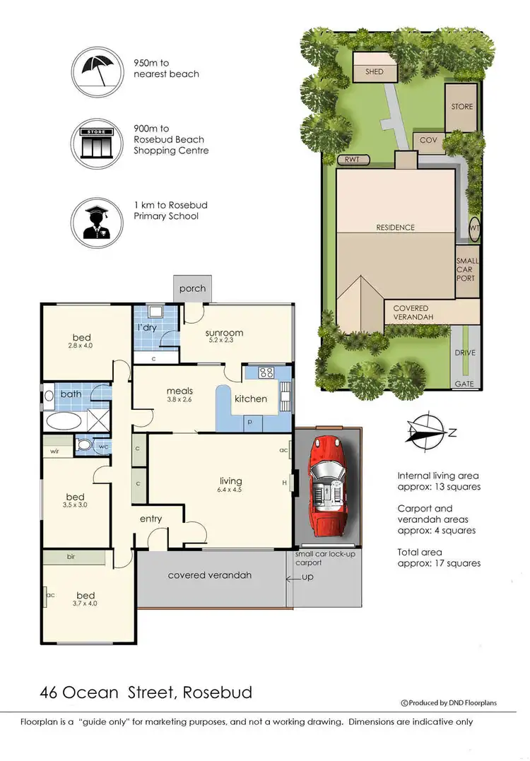 Floorplan of Homely house listing, 46 Ocean Street, Rosebud VIC 3939
