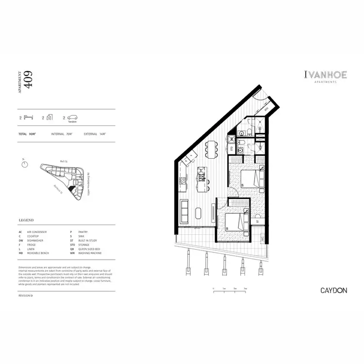 Floorplan of Homely apartment listing, 409/443 Upper Heidelberg Road, Ivanhoe VIC 3079