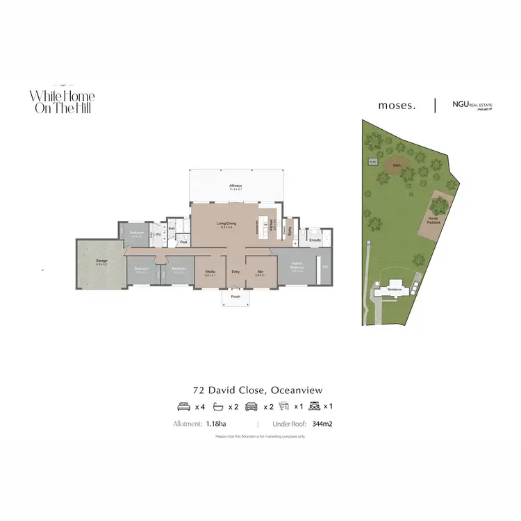 Floorplan of Homely house listing, 72 David Close, Ocean View QLD 4521