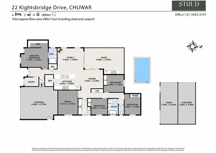 Floorplan of Homely house listing, 22 Knightsbridge Drive, Chuwar QLD 4306