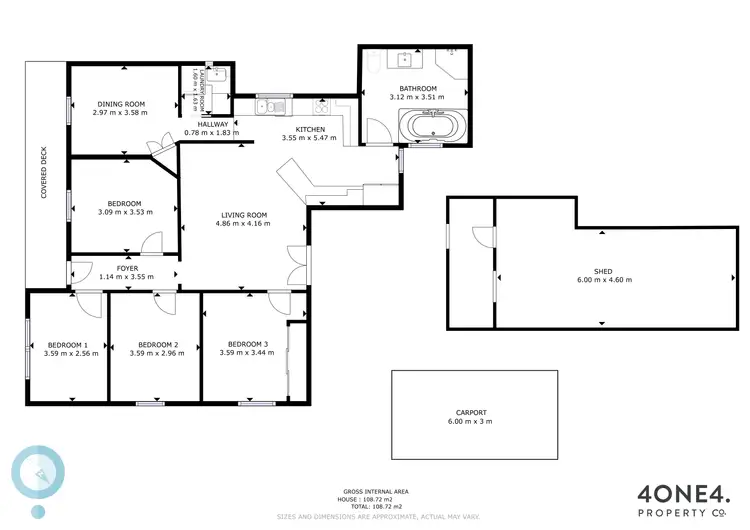 Floorplan of Homely house listing, 580 Main Road, Rosetta TAS 7010