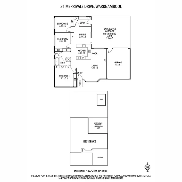 Floorplan of Homely house listing, 31 Merrivale Drive, Warrnambool VIC 3280
