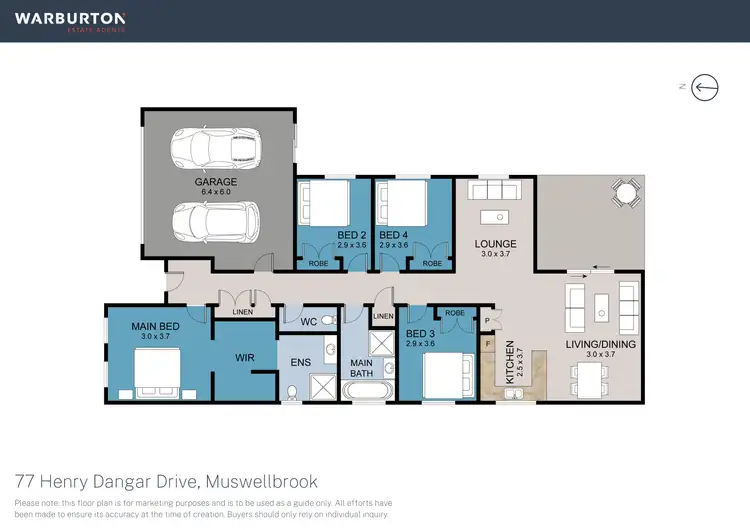 Floorplan of Homely house listing, 77 Henry Dangar Drive, Muswellbrook NSW 2333