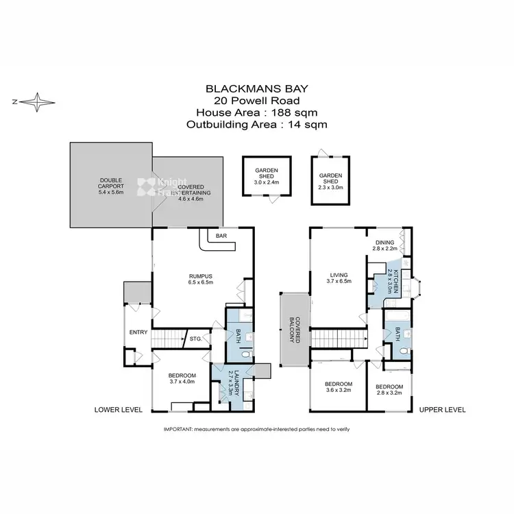 Floorplan of Homely house listing, 20 Powell Road, Blackmans Bay TAS 7052