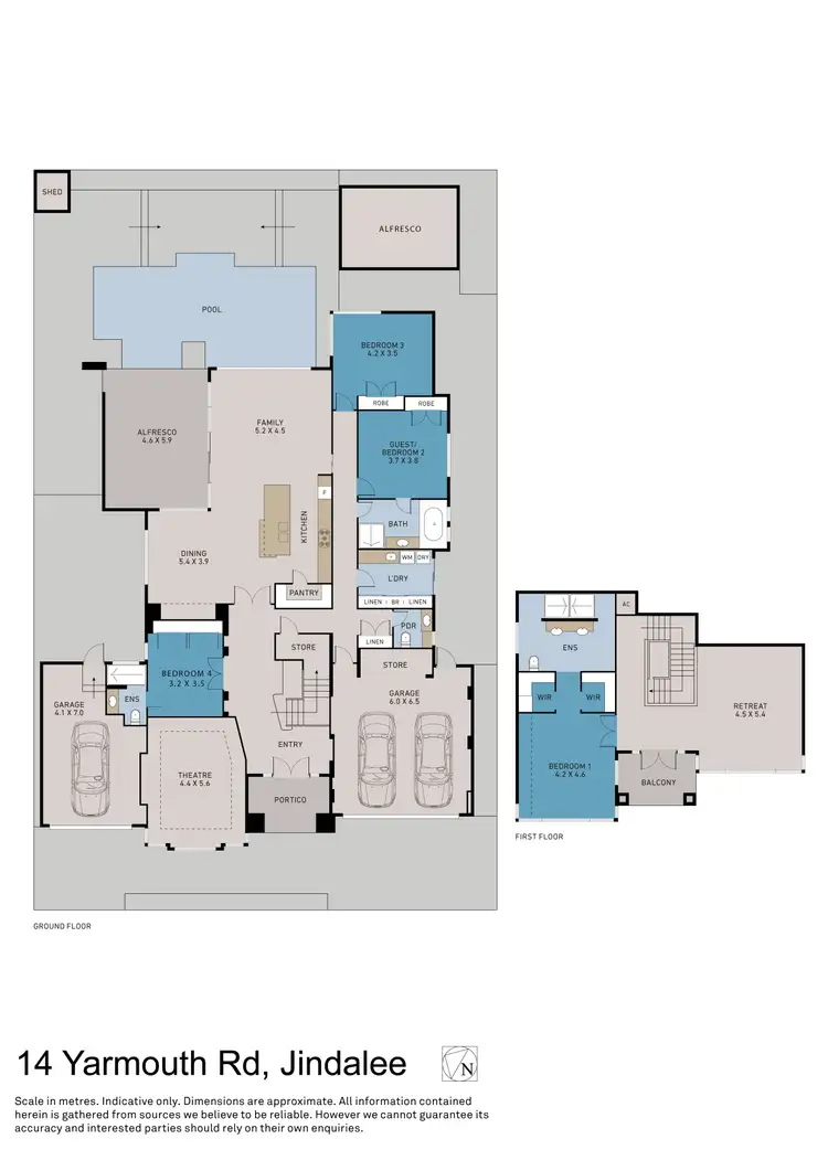 Floorplan of Homely house listing, 14 Yarmouth Road, Jindalee WA 6036