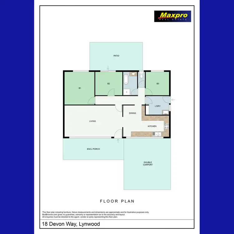 Floorplan of Homely house listing, 18 Devon Way, Lynwood WA 6147