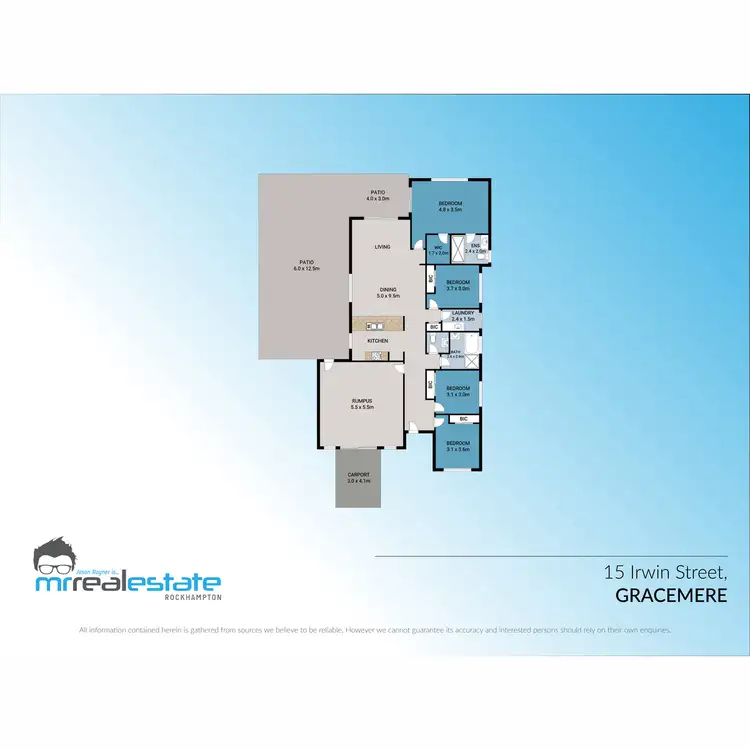 Floorplan of Homely house listing, 15 Irwin Street, Gracemere QLD 4702