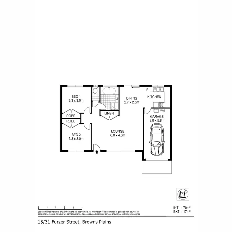 Floorplan of Homely unit listing, 15/31 Furzer Street, Browns Plains QLD 4118