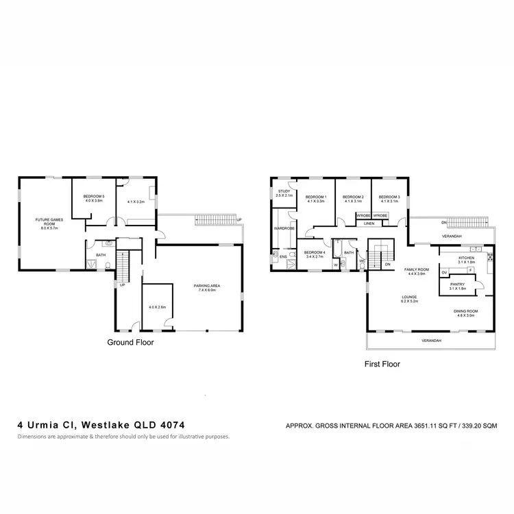 Floorplan of Homely house listing, 4 Urmia Close, Westlake QLD 4074