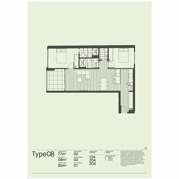 Floorplan of Homely apartment listing, 304/60-66 Islington Street, Collingwood VIC 3066