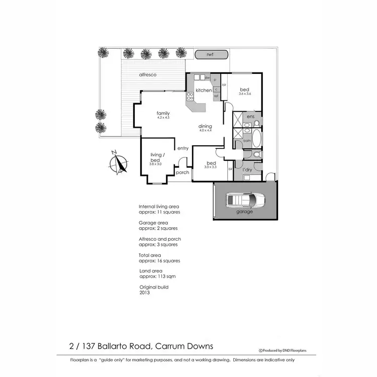 Floorplan of Homely unit listing, 2/137 Ballarto Road, Carrum Downs VIC 3201